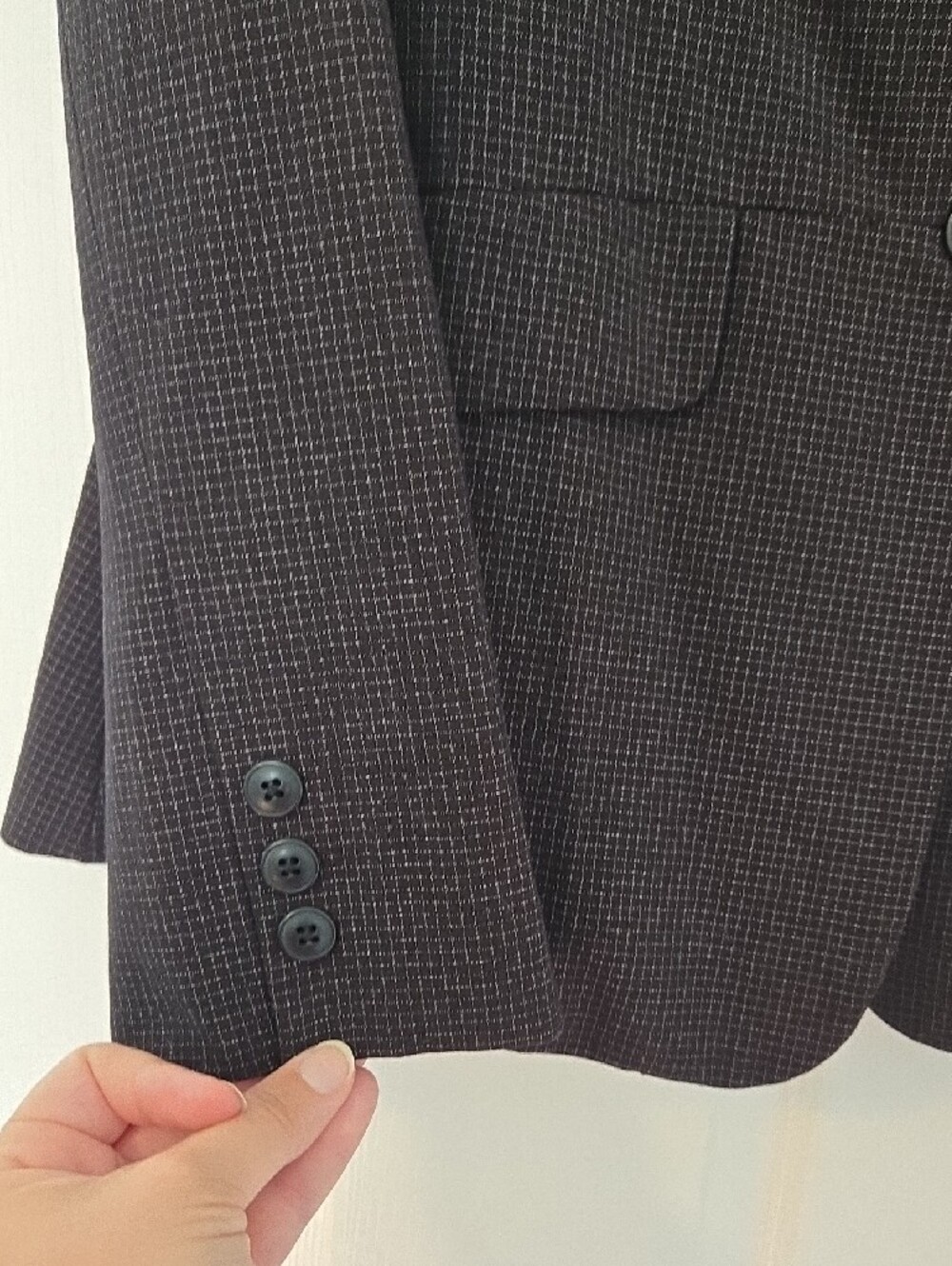 ELLE Women's Checked Blazer, sz 14